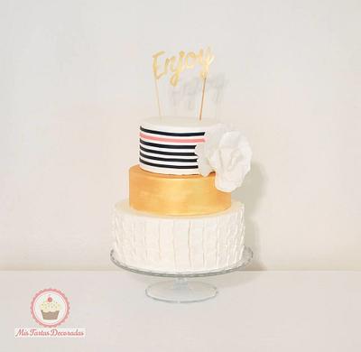 My birthday cake - Cake by Sweet Flamingos (Mis Tartas Decoradas)