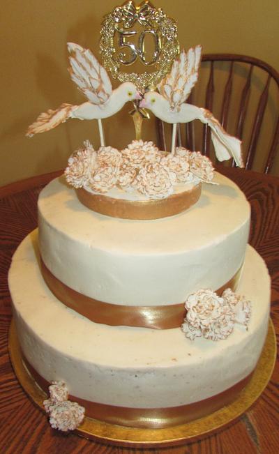 Two Love Doves - Cake by Laura 