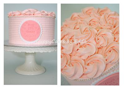 rosette and pearl - Cake by edda