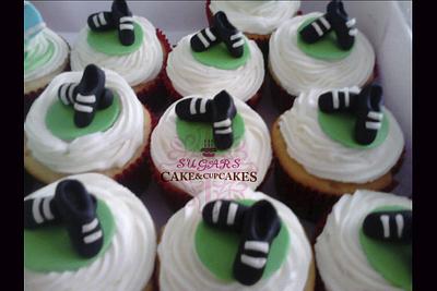 Soccer shoes Cupcakes - Cake by SUGARScakecupcakes