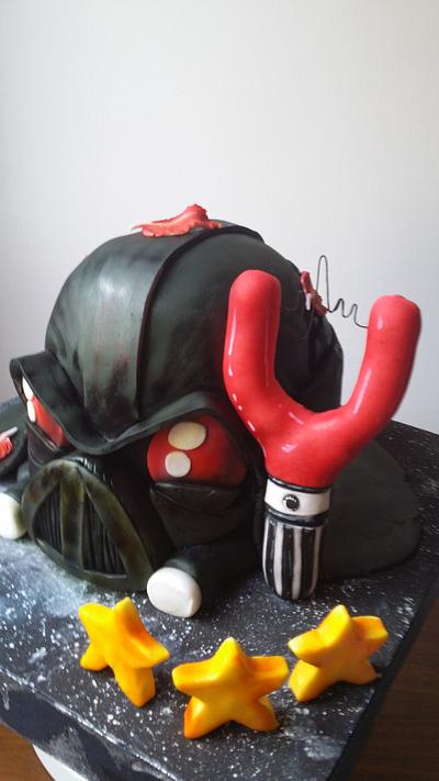 Darth Pig "Angry Birds, Star wars" - Cake by Mayte Parrilla