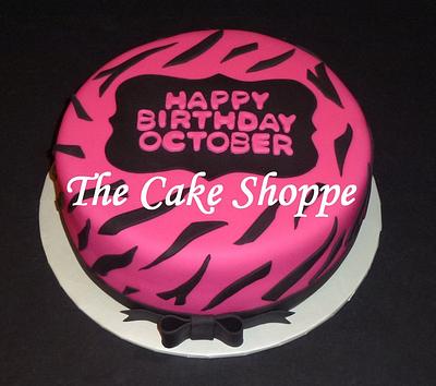 Zebra print cake - Cake by THE CAKE SHOPPE