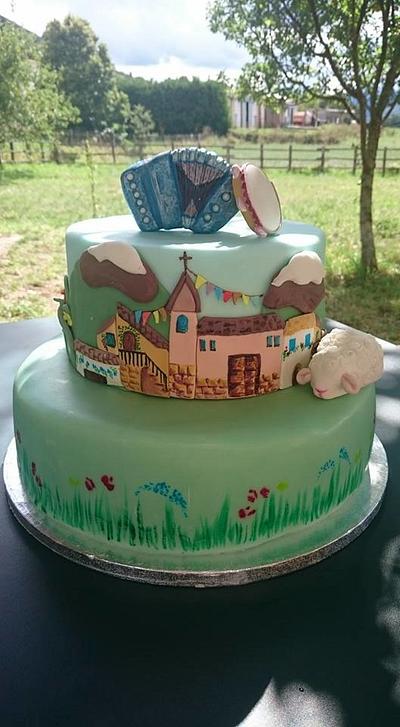 mountain village - Cake by Caterina Fabrizi