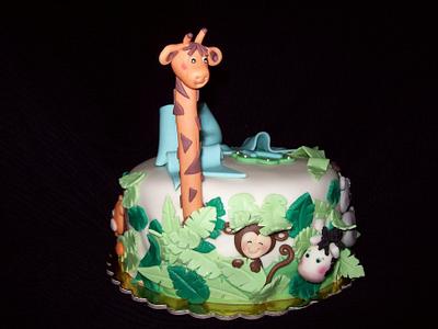 Jungle Animals Cake - Cake by LiliaCakes