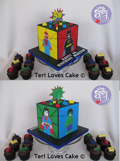 Lego Super Heroes - Icing Smiles Cake  - Cake by MsGF