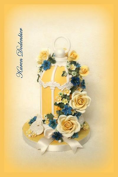 Yellow Bird Cage! - Cake by Karen Dodenbier