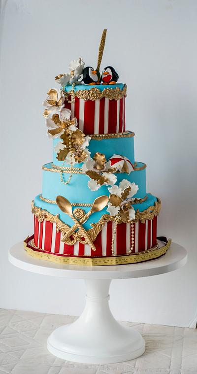 Mary Poppins Wedding Cake  - Cake by Piece O'Cake 