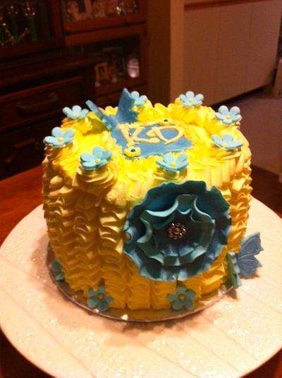 Ruffle Birthday Cake - Cake by Vilma