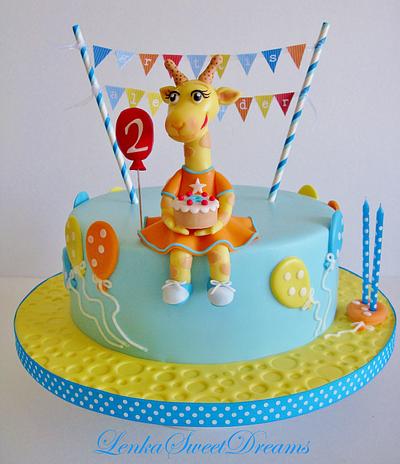 Giraffe Lolla on cake  - Cake by LenkaSweetDreams