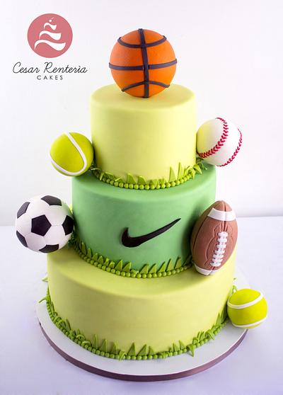 SPORTS CAKE - Cake by Cesar Renteria Cakes