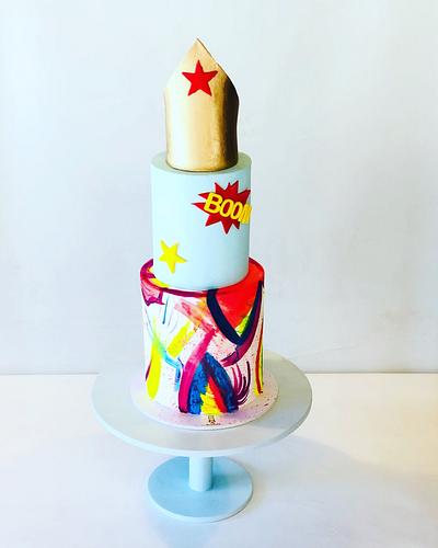 Wonder woman + Art Cake - Cake by Chica PAstel