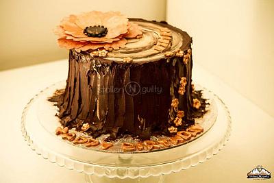 Peach Chokolat - Cake by Smitha Arun