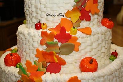 Fall Wedding Cake  - Cake by Kelly Neff,  Cakes by Kelly 