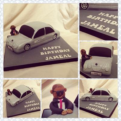 Mercedes with chauffeur!  - Cake by Emma lewis