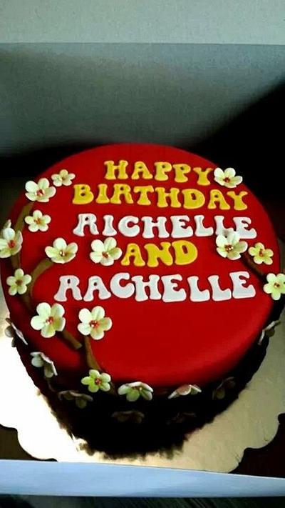 birthday cake for the twins. - Cake by piescakesnpastries