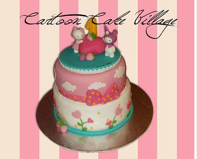 Hello Kitty & My Melody - Cake by Eliana Cardone - Cartoon Cake Village