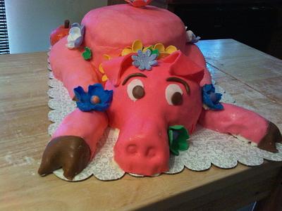 pig roast - Cake by Julia Dixon