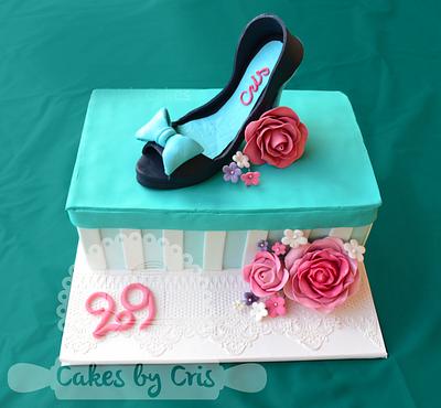 Shoe box cake - Cake by Cakes by Cris