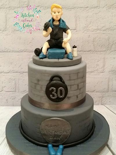 Working out.. - Cake by Kitchen Island Cakes