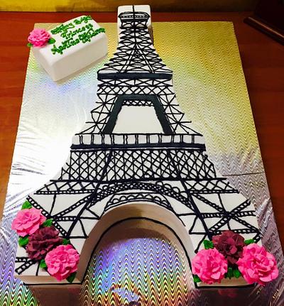 The romance of the Eiffel Tower will never fade. - Cake by Michelle's Sweet Temptation