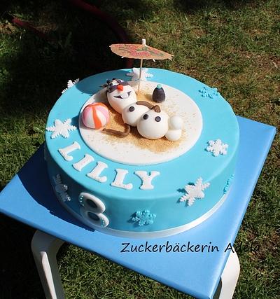 Frozen - Olaf  - Cake by Adéla
