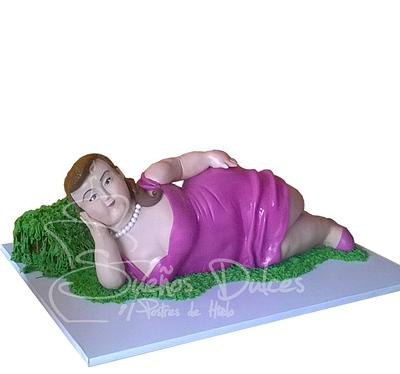 Beautiful fat woman - Cake by Sueños Dulces Bucaramanga