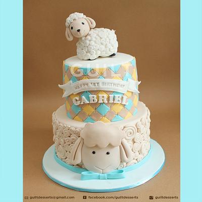 Sheep Birthday cake - Cake by Guilt Desserts