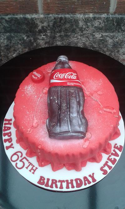 Holidays are coming.......its the real thing......ice cold coke!! - Cake by Karen's Kakery