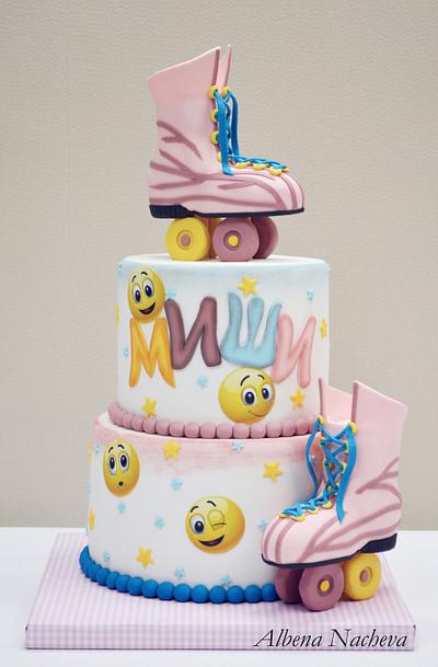 Roller Skates Birthday cake - Cake by benyna