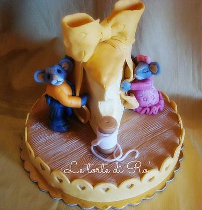 Mice couple and surprise dinner... - Cake by LE TORTE DI RO'