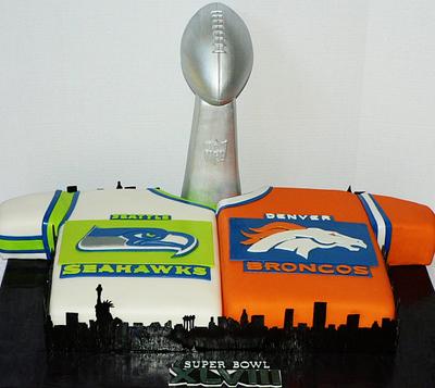 Superbowl 48! - Cake by Kendra's Country Bakery