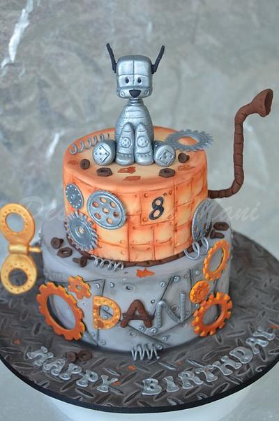 Robot Dog Birthday Cake - Cake by designed by mani