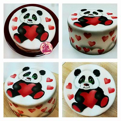 panda in love - Cake by Faten_salah