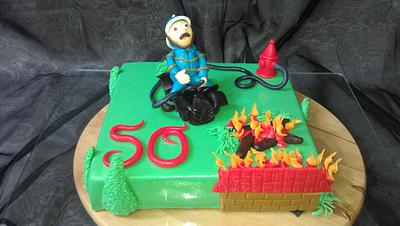 Fireman  - Cake by Satir