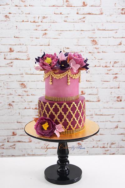 Moroccan in Lilac  - Cake by Signature Cake By Shweta