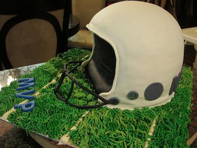 Football Helmet - Cake by Frostilicious Cakes & Cupcakes