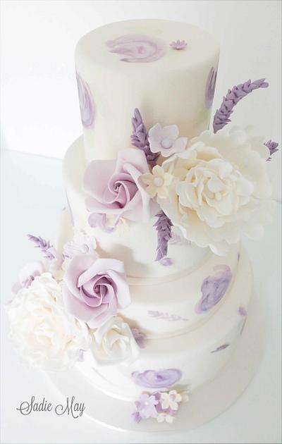lilac and Lavender - Cake by Sharon, Sadie May Cakes 