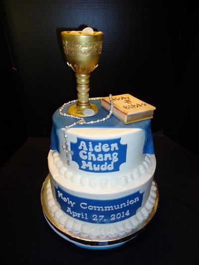 Aiden's First Communion  - Cake by GranDo