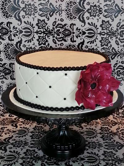 CLASSIC IVORY AND BLACK  - Cake by Enza - Sweet-E