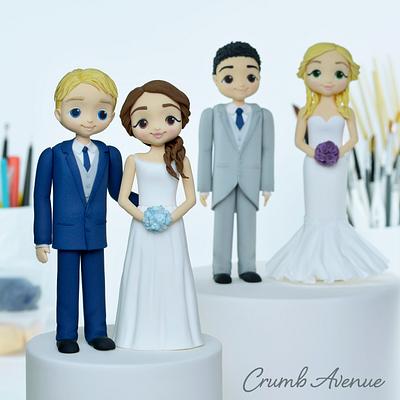 Wedding Cake Toppers - Cake by Crumb Avenue