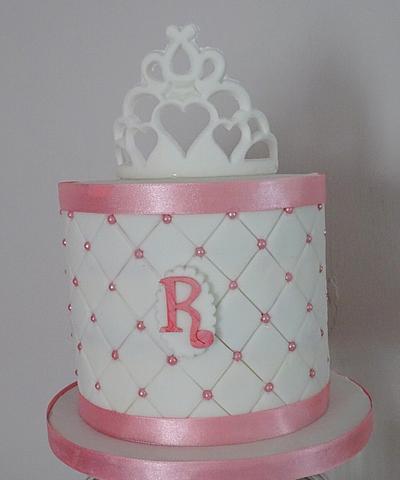 Quilted cake with tiara  - Cake by Dawn Wells