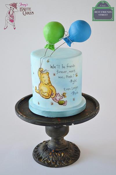 Pooh & Piglet Best Friends Day Collaboration - Cake by Jenny Kennedy Jenny's Haute Cakes