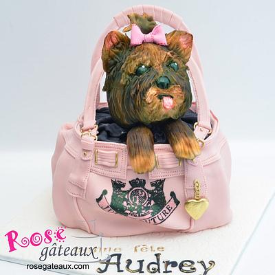 Dog in a bag Juicy Couture - Cake by rosegateaux