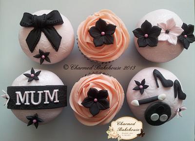 Mother's Day Collection 2013 - Pink & Black  - Cake by Charmed Bakehouse
