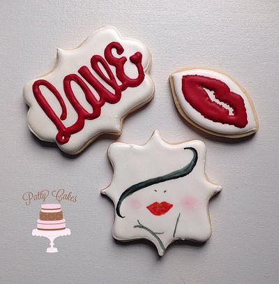 The Painted Lady Valentine's Day Cookies - Cake by Patty Cakes Bakes