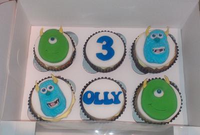 Monsters Inc Monsters University Cupcakes  - Cake by Krazy Kupcakes 