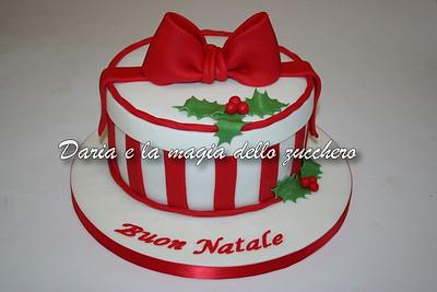 Christmas gift box cake - Cake by Daria Albanese
