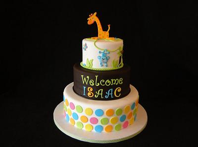 Giraffe Baby Shower II - Cake by Elisa Colon