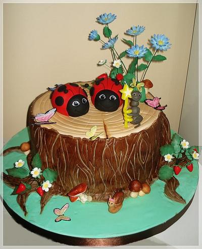 Tree stump cake  - Cake by Sveta