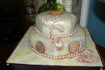 vintage wedding cake  - Cake by gail